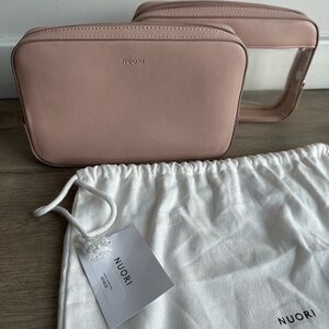 Pink Travel Case Set Magnetic Closure